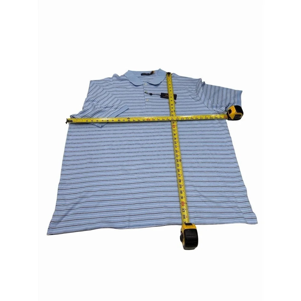 Polo Ralph Lauren Men's Blue Classic 100 Cotton Striped Polo Size 4XLT NWT